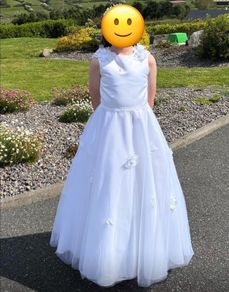Lindzi jay white first holy communion dress