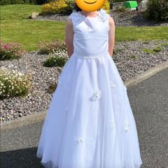 Lindzi jay white first holy communion dress