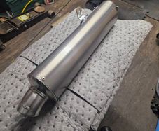 92-95 Fireblade Remus Titanium oval exhaust.