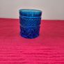 Vintage Anchor Hocking Blue Wexford Tumblers Set of 6 Image 5