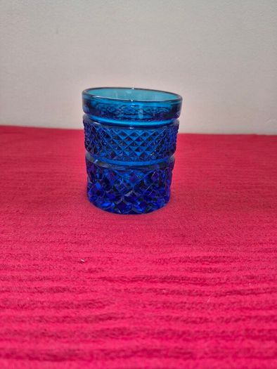 Vintage Anchor Hocking Blue Wexford Tumblers Set of 6