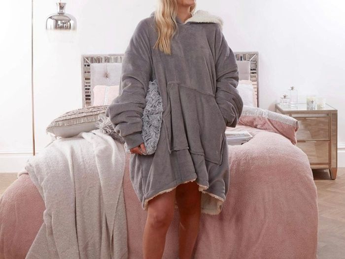 Hoodie Blanket Ultra Soft Sherpa Fleece Warm Cosy Comfy Oversized Wearable Hooded Sweatshirt Throw for Women Girls Adults Men Boys Kids Big Pocket Snoodie MULTIPLE COLOURS AVAILABLE (FREE POSTAGE)