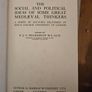 The Social And Political Ideas Of Some  Great Medieval Thinkers. Edited By F.j.c. Hesrnshaw. First Edition 1923 Hardback In Good Condition. See Photos For Same. Image 3