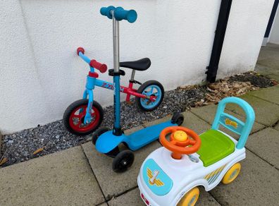 Balance Bike, scooter, Toddler push car
