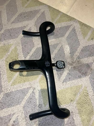 Bike Handlebars Black Inc Integrated Aero Barstem