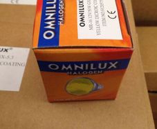10 x Yellow Omnilux MR16 12v 50w Light bulbs