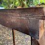 Vintage Queen Anne Style Mahogany Demilune Side/Hall Table with Drawer Image 5