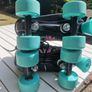 SFR Vision Canvas Kids Roller Skates (Floral Design) w/ safety pads Image 2