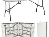 main image for ad 6ft Heavy Duty Plastic &amp; Folding Table Outdoor  - FREE DELIVERY NATIONWIDE
