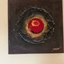 3 x Brown, Gold and Red paintings as new Image 3