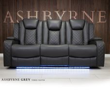 3 Seater Ashbyrne Electric Leather Recliner Sofa
