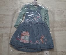 Baby girls denim pinafore