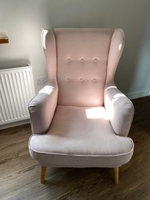 Pink armchair