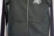 KWD full zip green khaki hoodie size Small