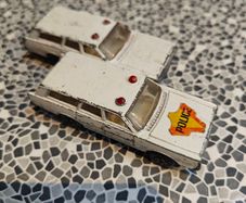 Pair of Lesney Matchbox Mercury Police vehicles