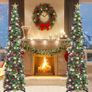 6FT/1.8M Pop Up Tinsel Christmas Tree with 100 Timer Lights & Remote, Collapsible Artificial Pencil Tree Xmas Decoration for Home, Office, Party, USB Powered, Easy Assembly Image 6