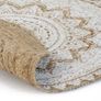 Area Rug Braided Jute Printed 150 cm Round Image 2