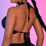 Sexy Backless Halter neck top with metal detailing, size 10 Image 3