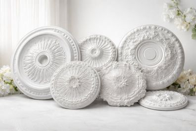 Ceiling rose. Polystyrene.(420-530 mm diameter )