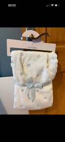 Dunnes New Baby Boy Blanket Blue