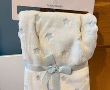 Dunnes New Baby Boy Blanket Blue