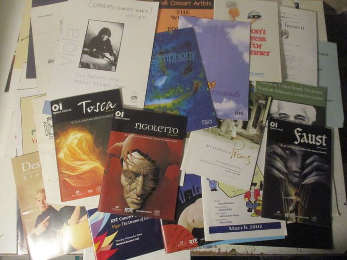 Large Job Lot Of Music Concert Programmes