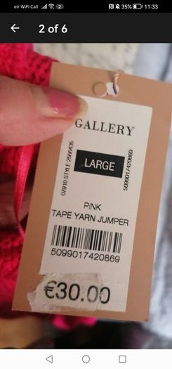 beautiful new gallery pink jumper