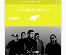 Deftones Ticket - Front Standing