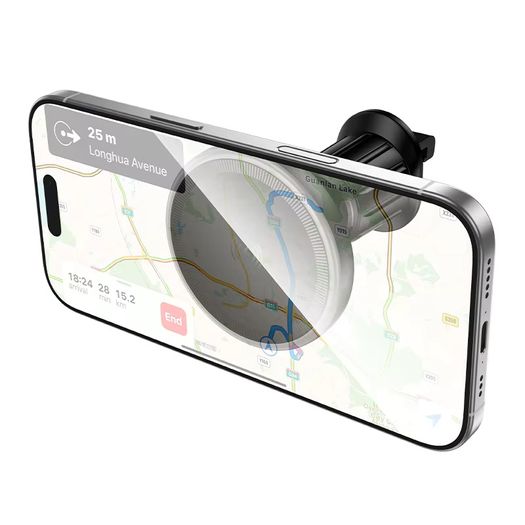 Borofone Car Holder BH144 Custodio Vacuum Suction Cup Magnetic Holder Black