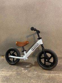 Kriddo toddler balance bike white