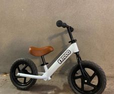 Kriddo toddler balance bike white