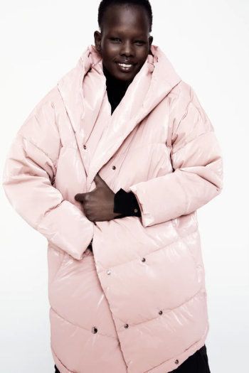 Zara Pink Puffer Jacket