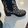 Carl Scarpa leather leopard print chelsea boots Image 7