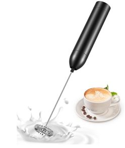 Electric Milk Frother with High Performance 12000 RPM Motor, Aluminium Alloy Manual Milk Frother, Foamer Whisk for Matcha, Latte, Cappuccino, Hot Chocolate, Drinks, 3 AAA Batteries Included