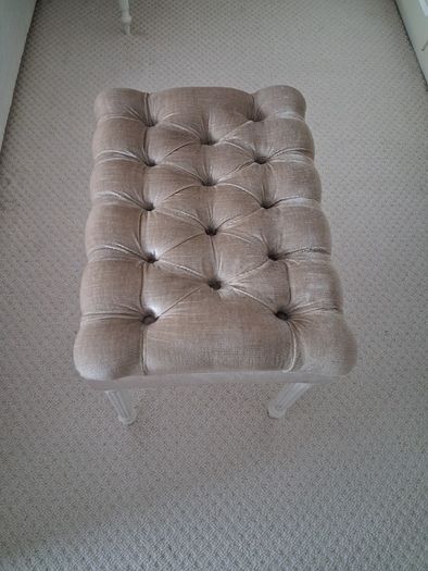 Velour Head board & matching dressing table stool