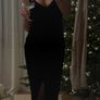 Zara black velvet dress Image 2