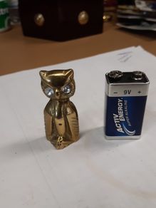 Owl ornament brass