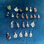 24 Vintage Faceted Crystal Pendants, Assorted Colours & Shapes, Jewellery Making Components Image 6