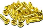 Fender Pickguard Screws #4, 1/2" (Gold)