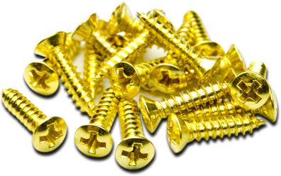 Fender Pickguard Screws #4, 1/2" (Gold)