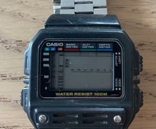 Casio bm-100wj vintage digital barometer watch