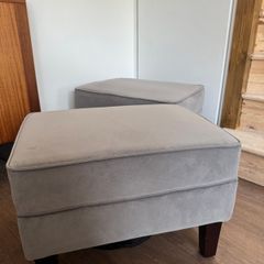 Grey footstool