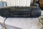 Panasonic Radio and dual tape Deck portable music system, Model RX-FT510, in very good condition