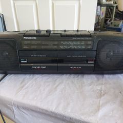 Panasonic Radio and dual tape Deck portable music system, Model RX-FT510, in very good condition