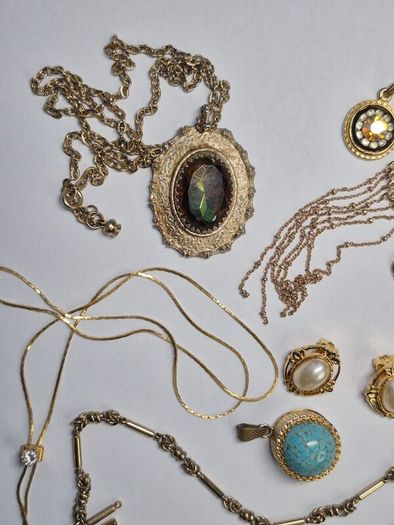 Vintage Mystery Jewelry lot including Kirks Follyand Sarah Coventry