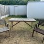 Garden table and 4 chairs Image 4