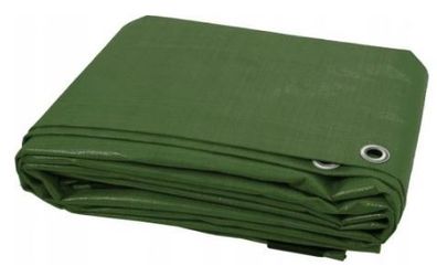 Tarpaulin  4x4 m Green, 120g / m2 thick