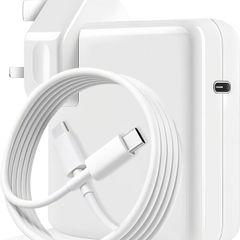 96W USB C Charger, for MacBook Pro 16, 15, 14, 13 inch 2024, 2023, 2022, 2021, M3 M2 M1, for MacBook Air, for iPad, Compatible with all USB-C laptop, Equipped with 6.6ft 5A cable power adapter.
