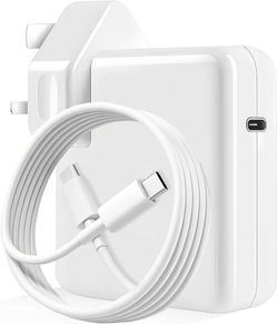 96W USB C Charger, for MacBook Pro 16, 15, 14, 13 inch 2024, 2023, 2022, 2021, M3 M2 M1, for MacBook Air, for iPad, Compatible with all USB-C laptop, Equipped with 6.6ft 5A cable power adapter.