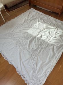 Handmade embroidered duvet cover